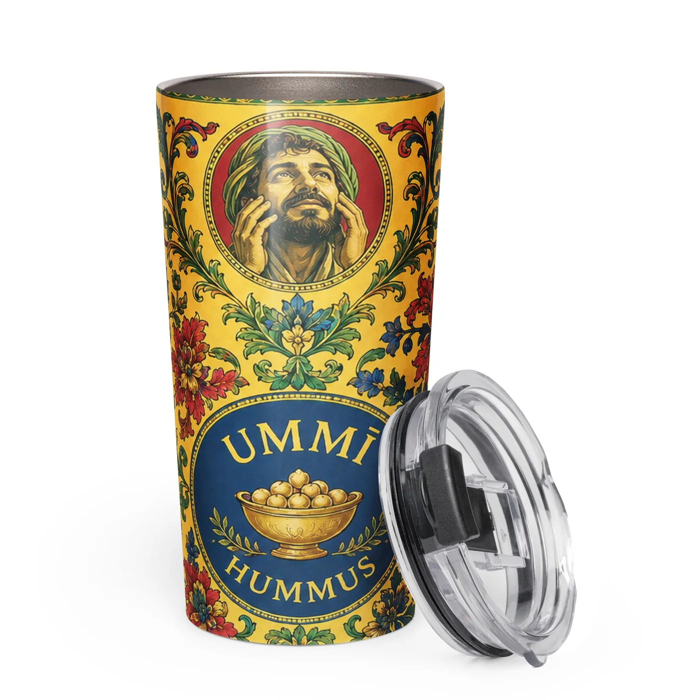 Golden Souk Insulated Mug mockup 4