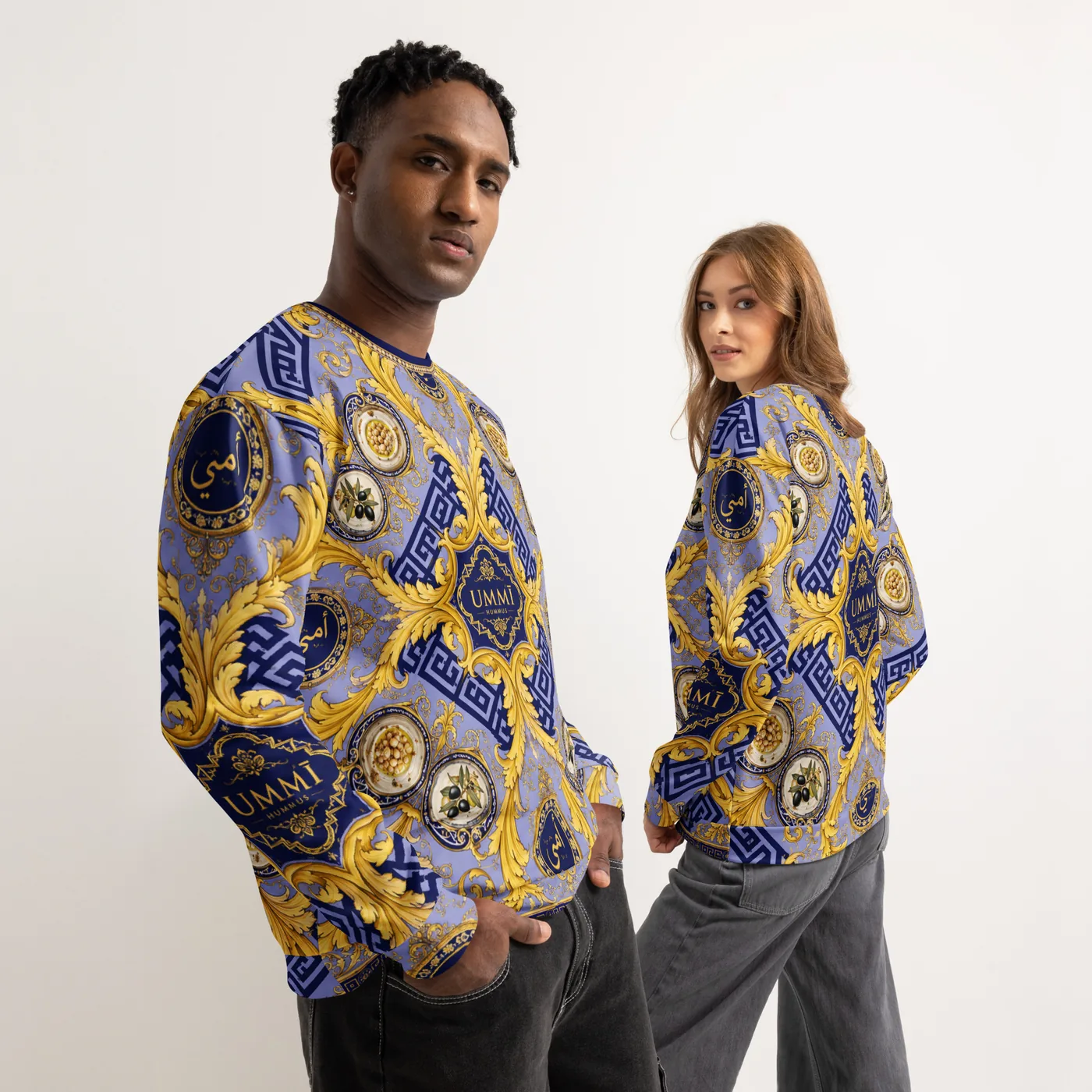 Imperial Baroque Crewneck mockup 7