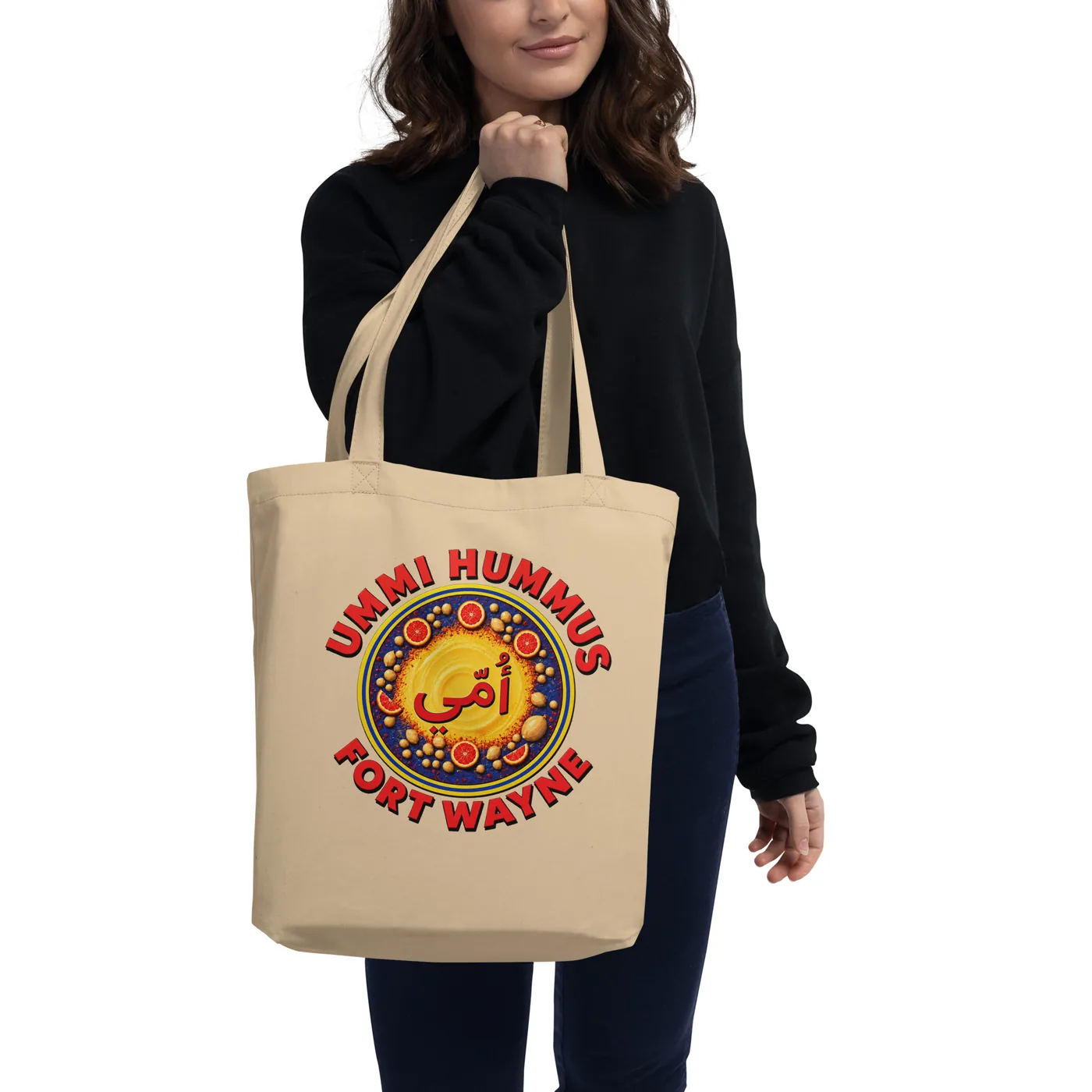 UMMĪ Hummus Organic Eco Tote mockup 3