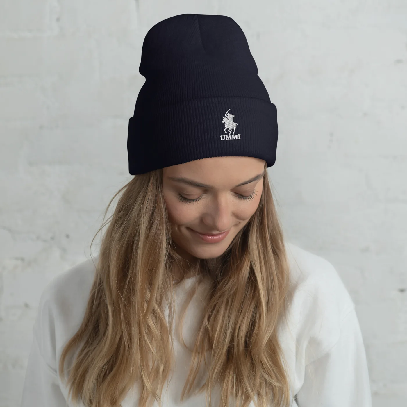 The Scimitar Club Cuffed Beanie mockup 2