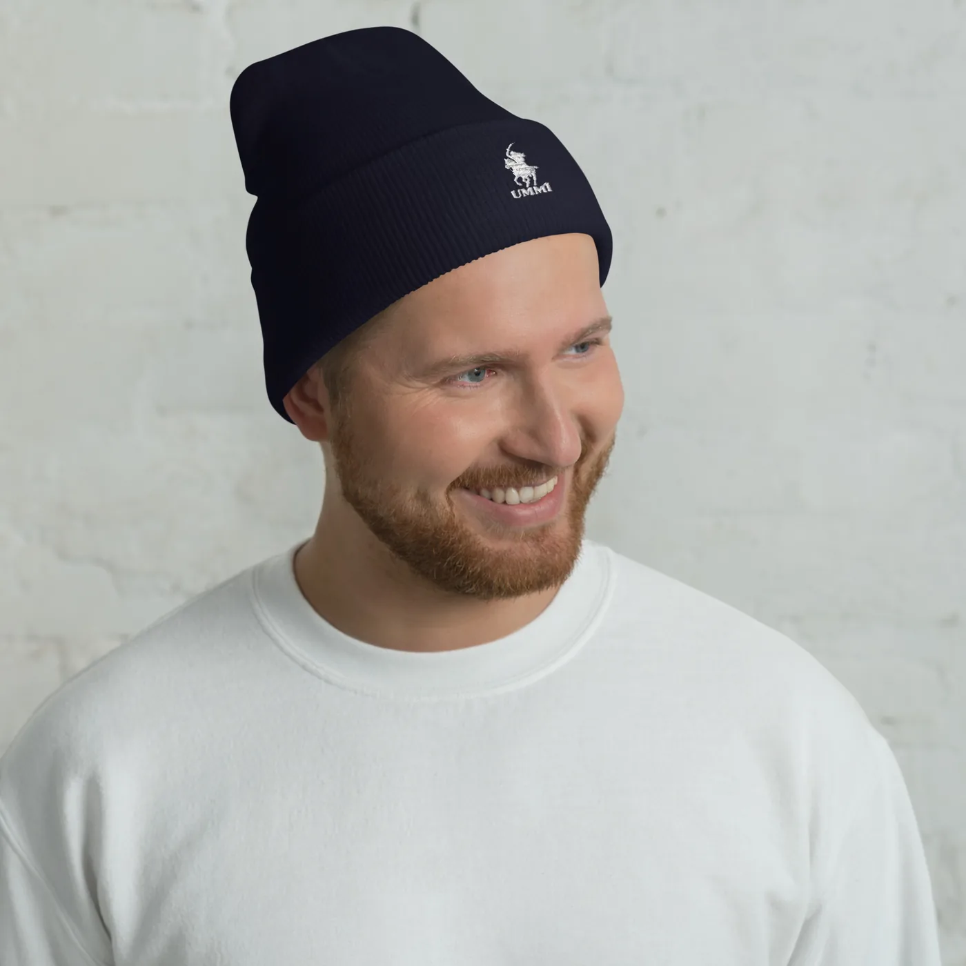 The Scimitar Club Cuffed Beanie mockup 3
