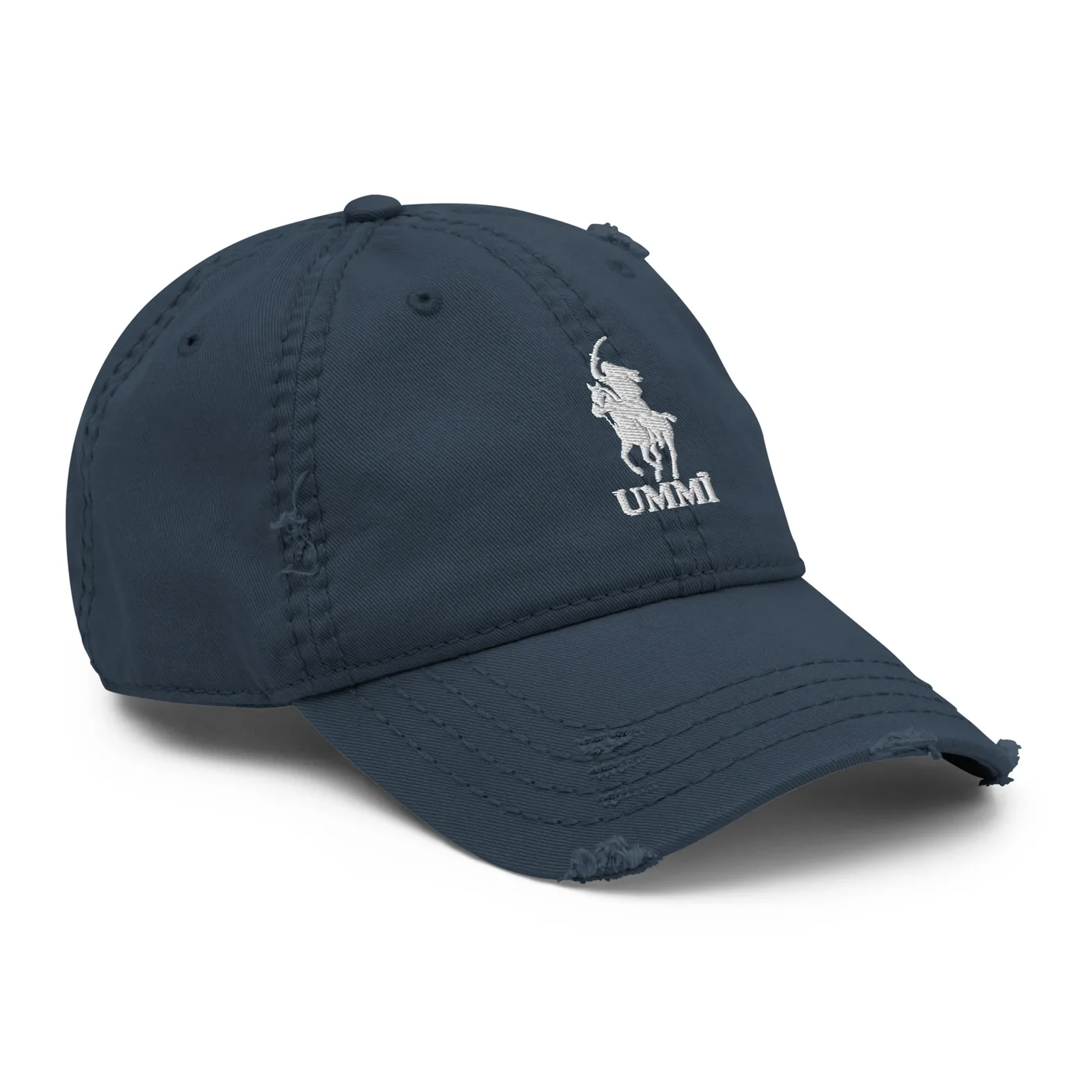 The Scimitar Club Distressed Dad Hat mockup 3