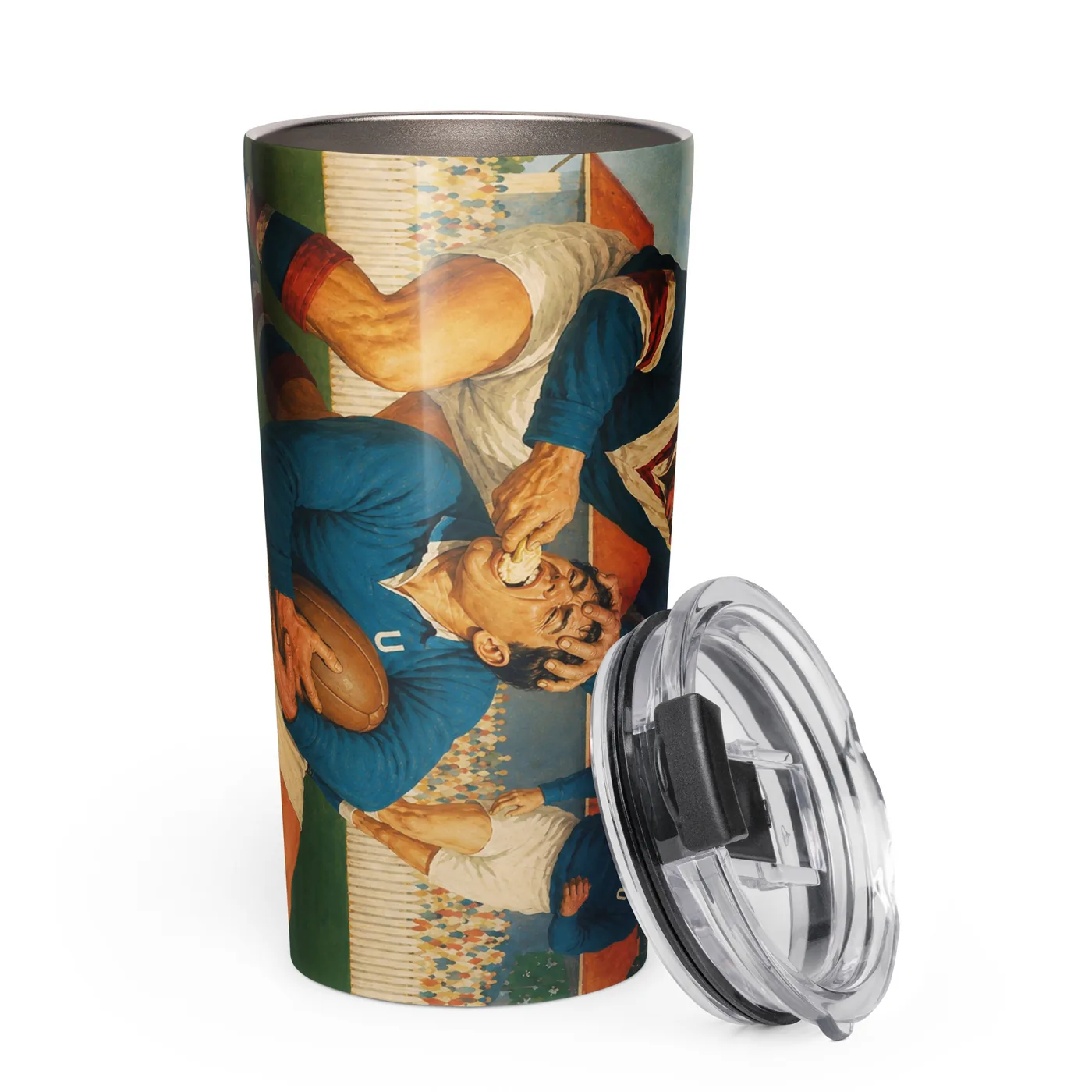 Supreme Velvet Rugby Insulated Mug mockup 5