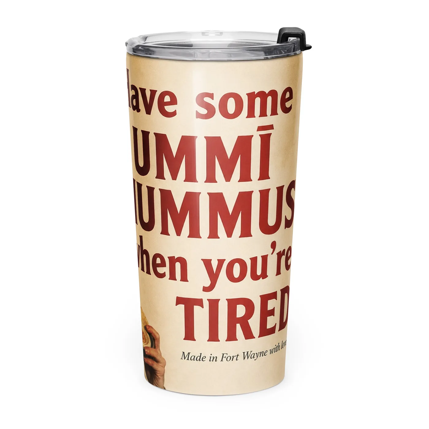 Tired Man Insulated Mug mockup 2