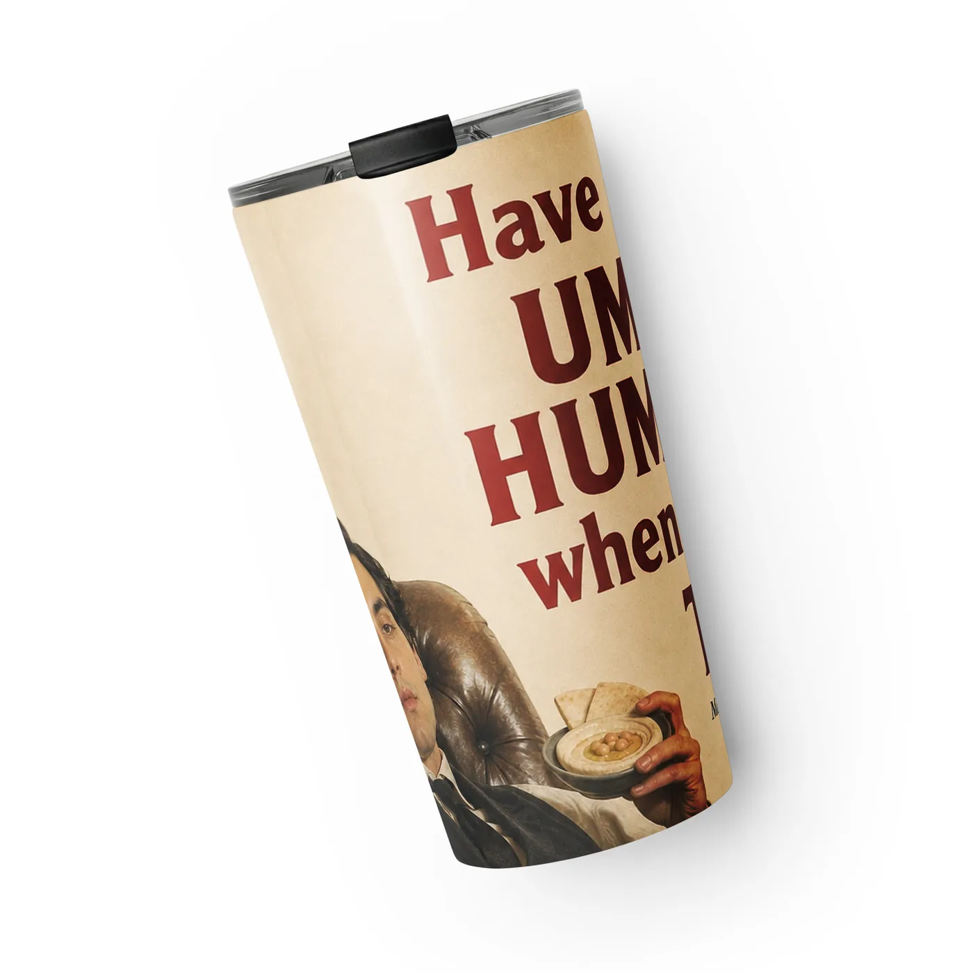 Tired Man Insulated Mug mockup 5