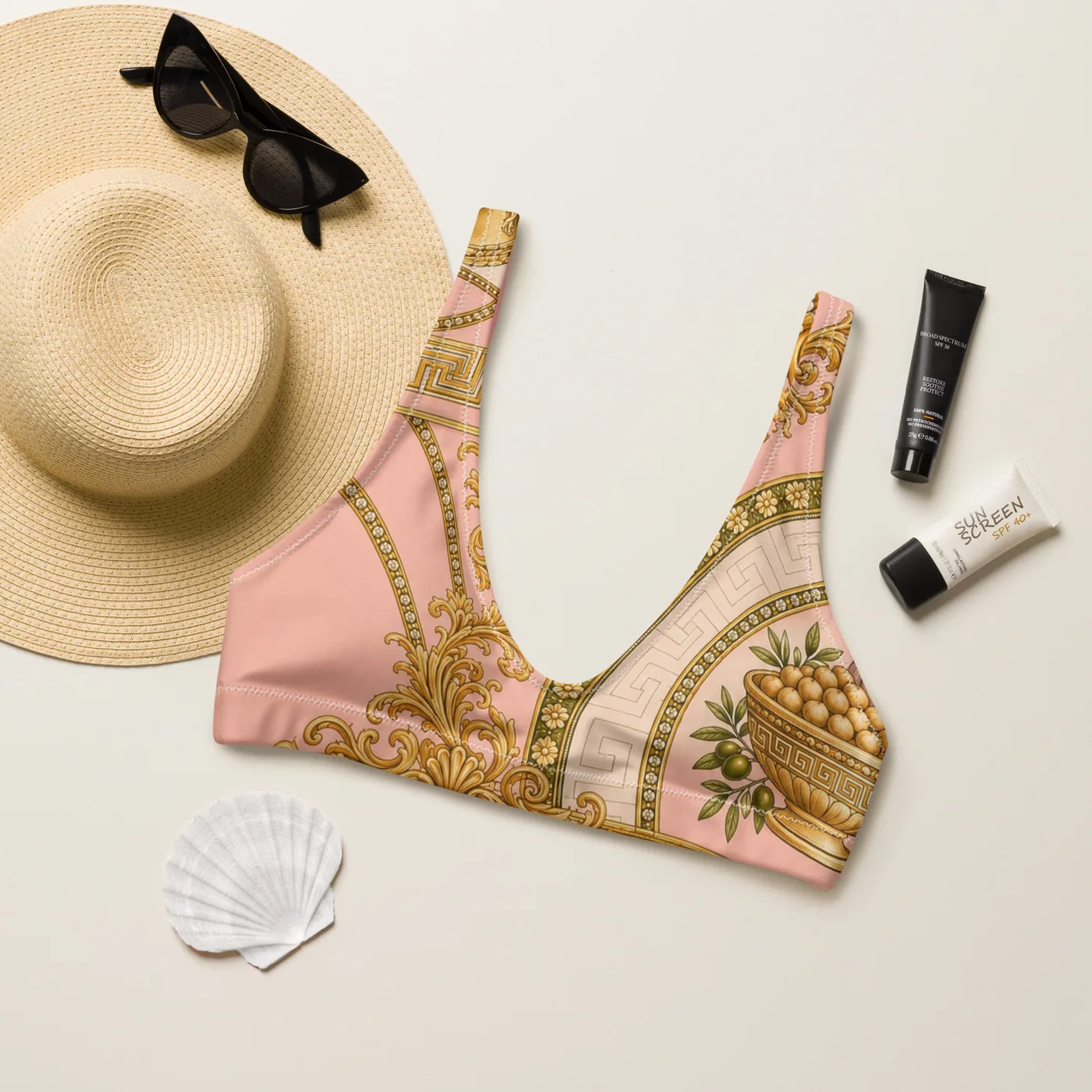 UMMĪ Blush Souk Bikini Top mockup 3