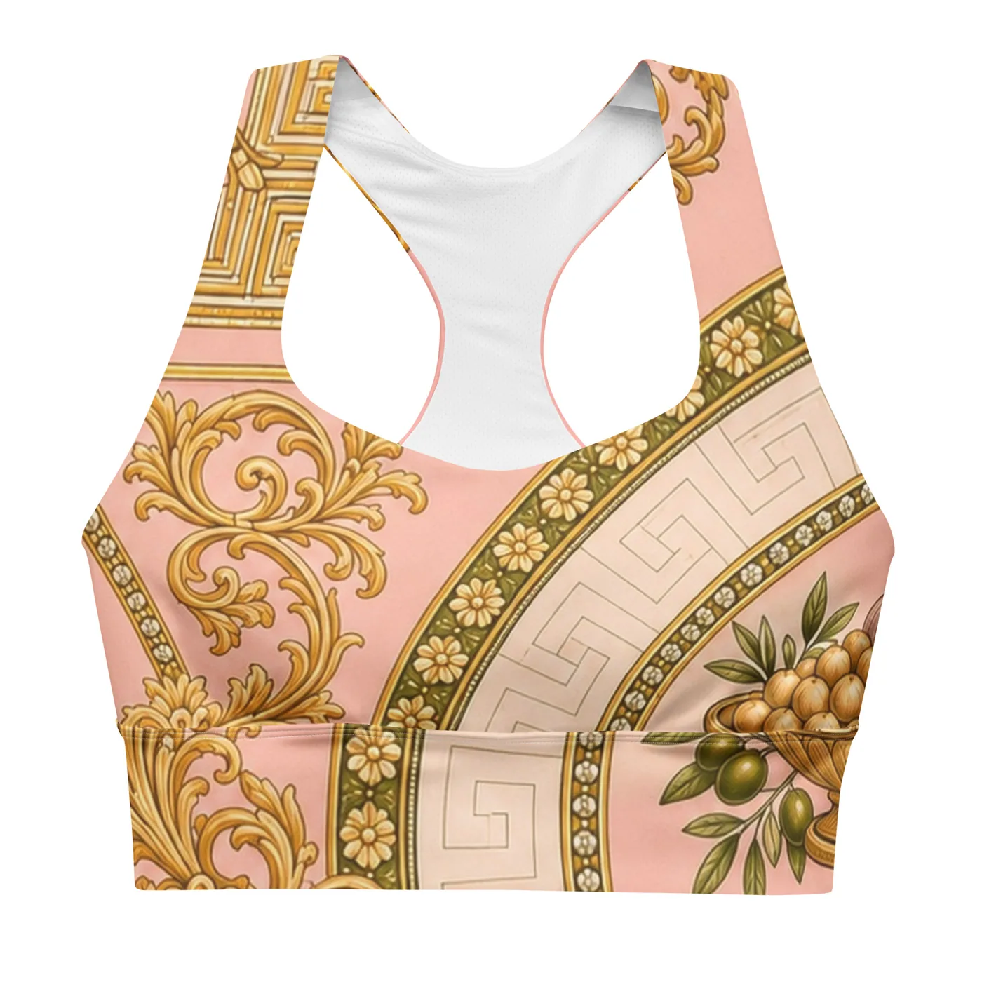 UMMĪ Blush Souk Longline Sports Bra mockup 1