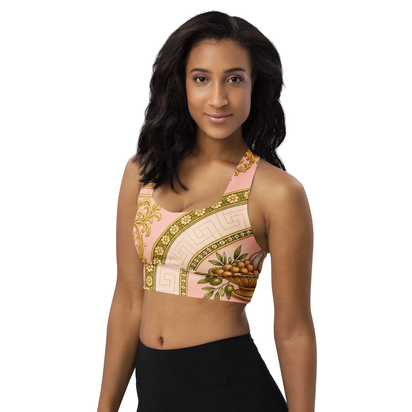 UMMĪ Blush Souk Longline Sports Bra mockup 4
