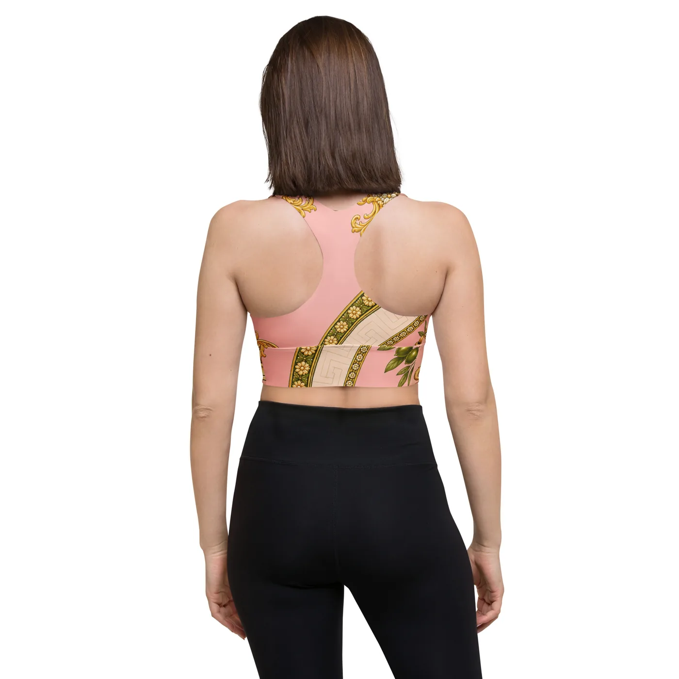 UMMĪ Blush Souk Longline Sports Bra mockup 5