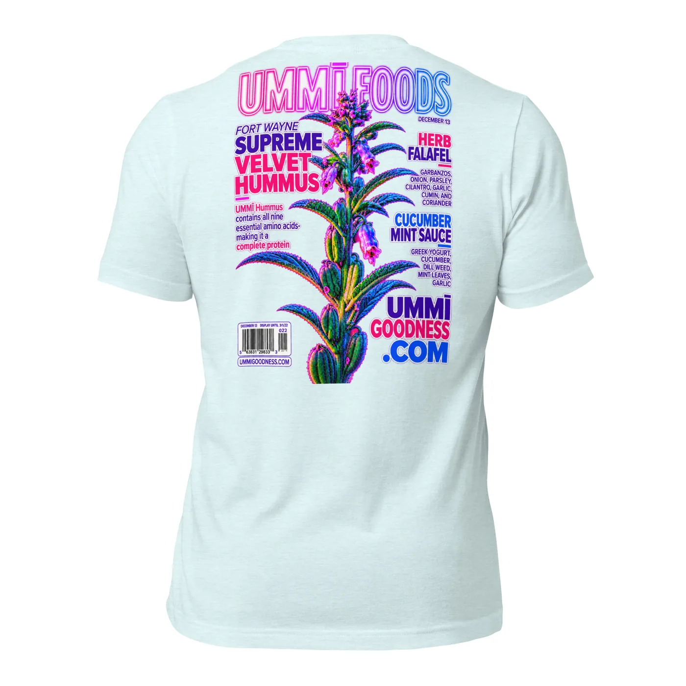 UMMĪ Foods Backprint Tee mockup 4
