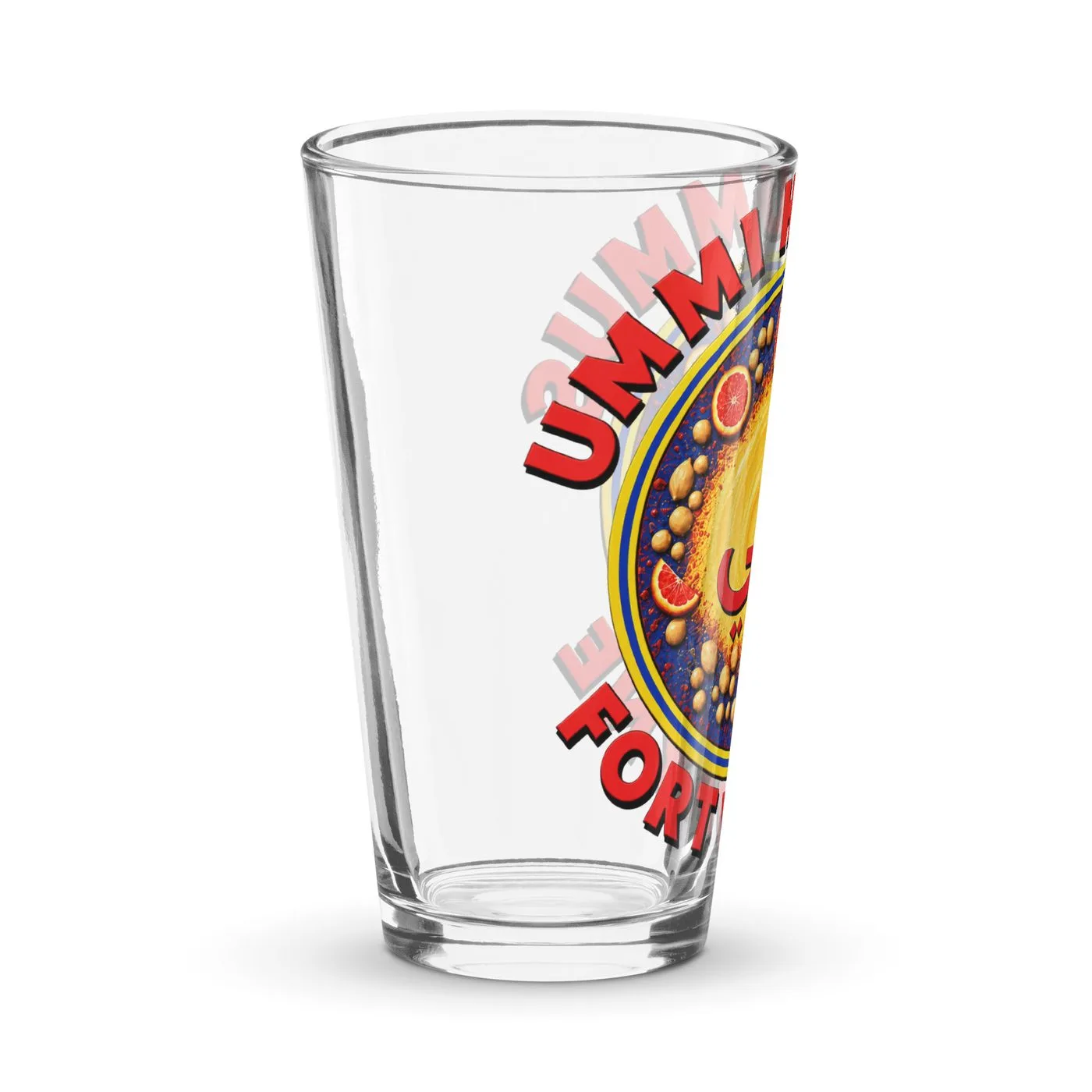 UMMĪ Fort Wayne Hummus Pint Glass mockup 6