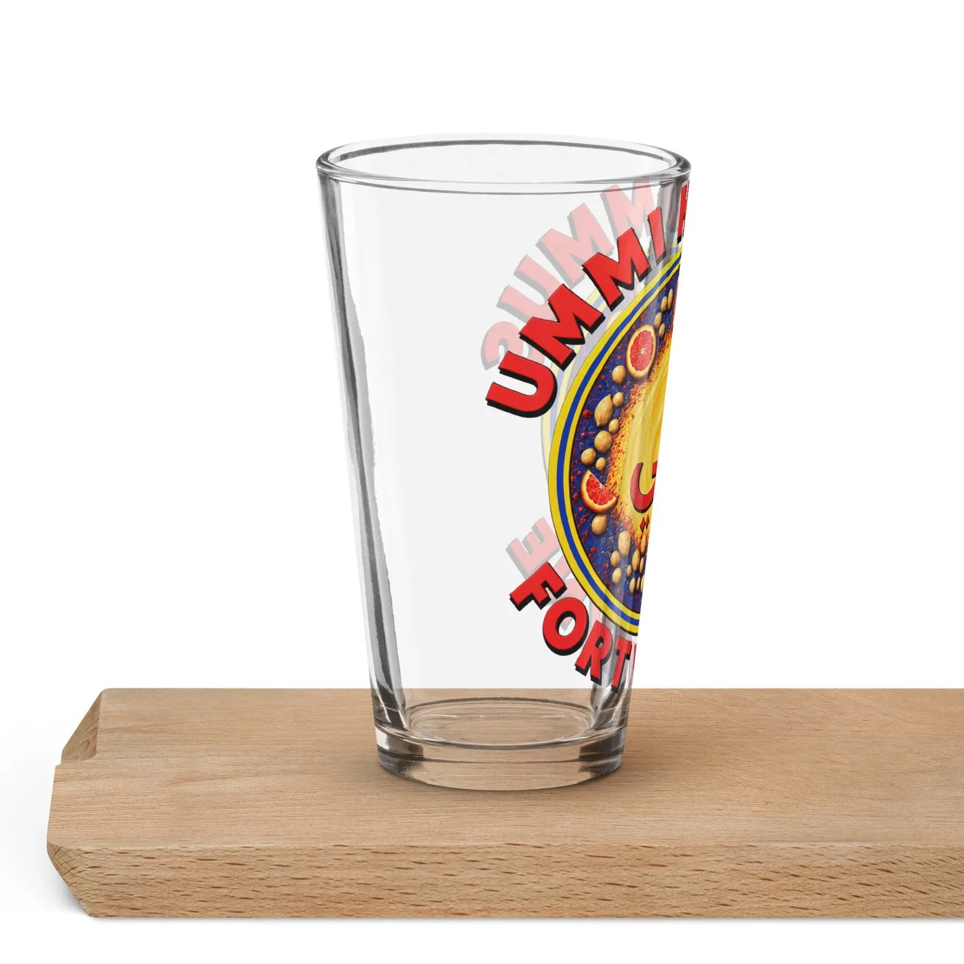 UMMĪ Fort Wayne Hummus Pint Glass mockup 7