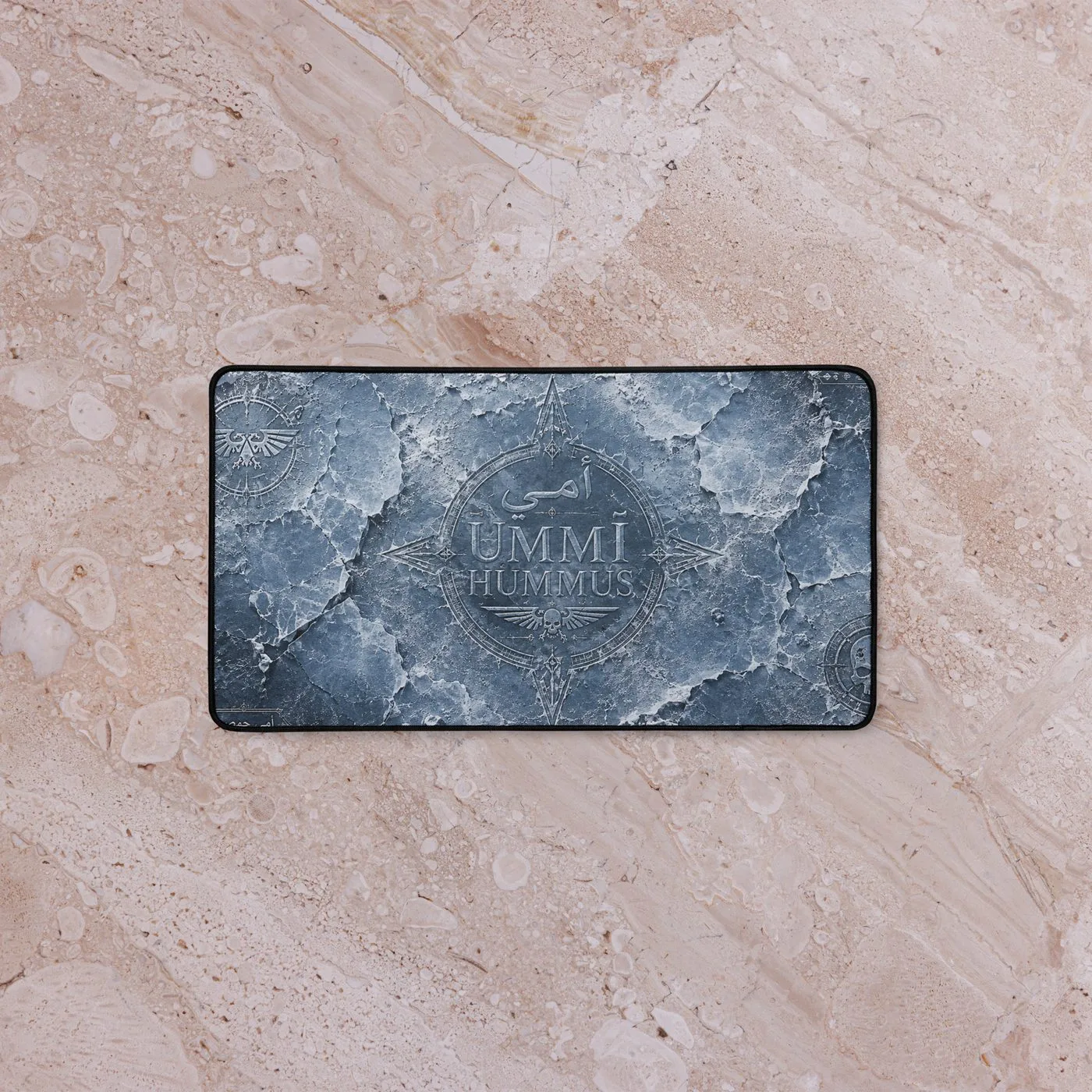 UMMĪ Ice World Gaming Mat mockup 3