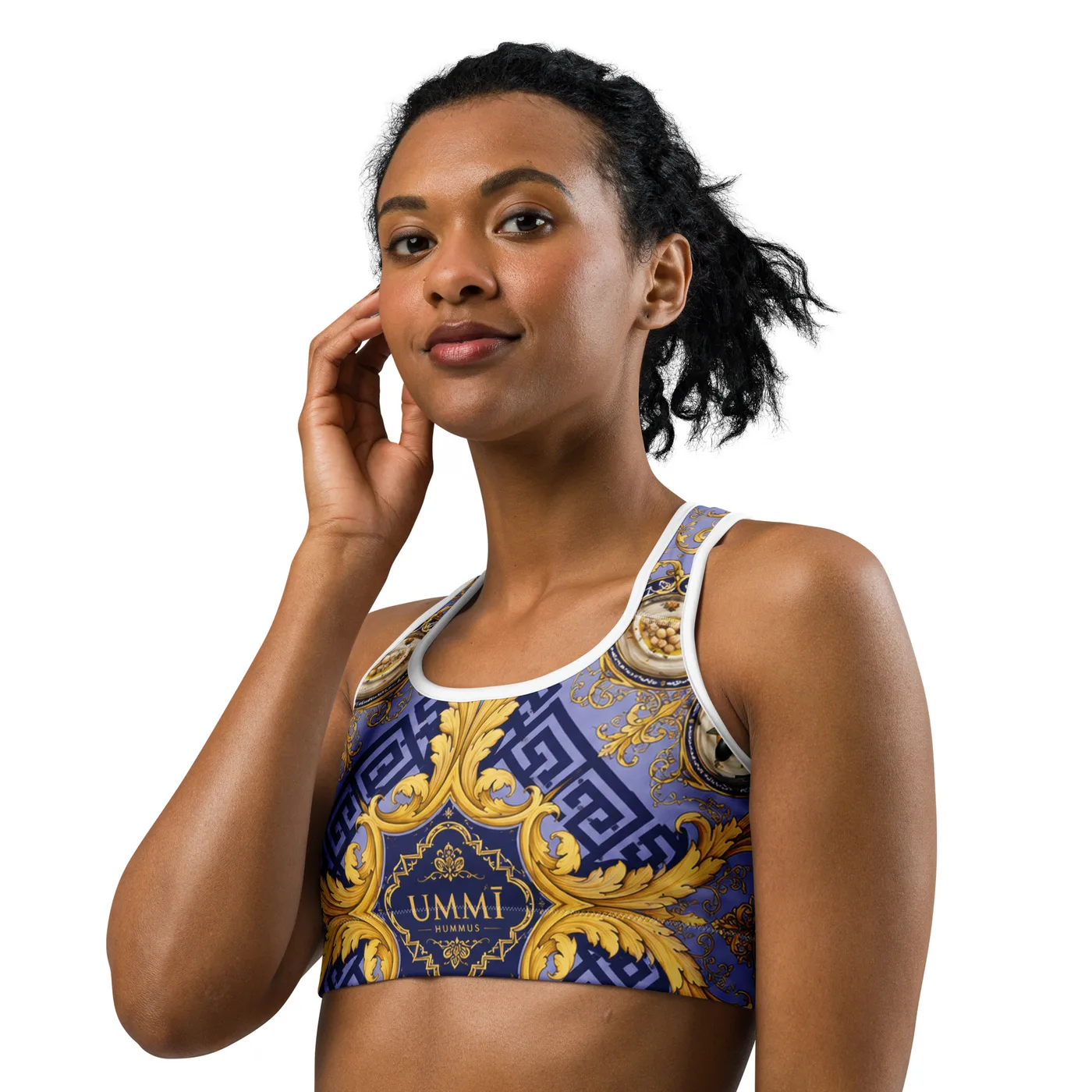 UMMĪ Imperial Baroque Sports Bra mockup 2