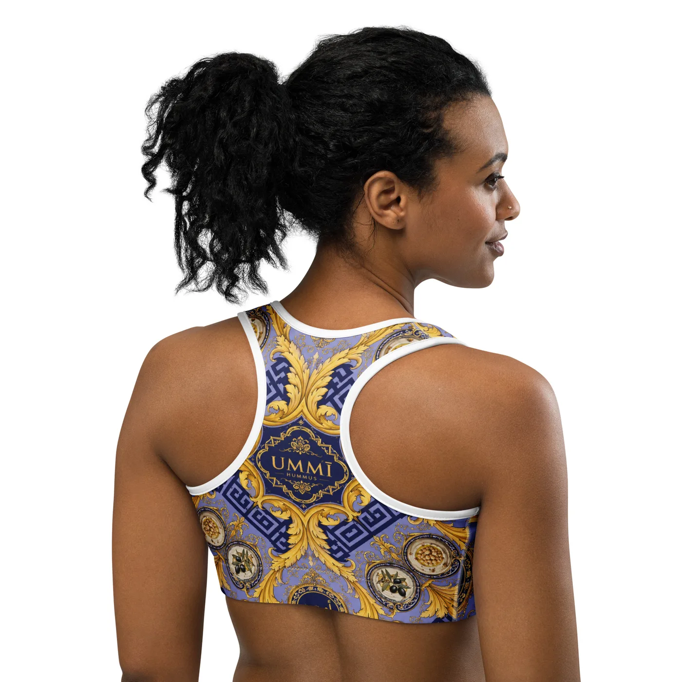 UMMĪ Imperial Baroque Sports Bra mockup 5