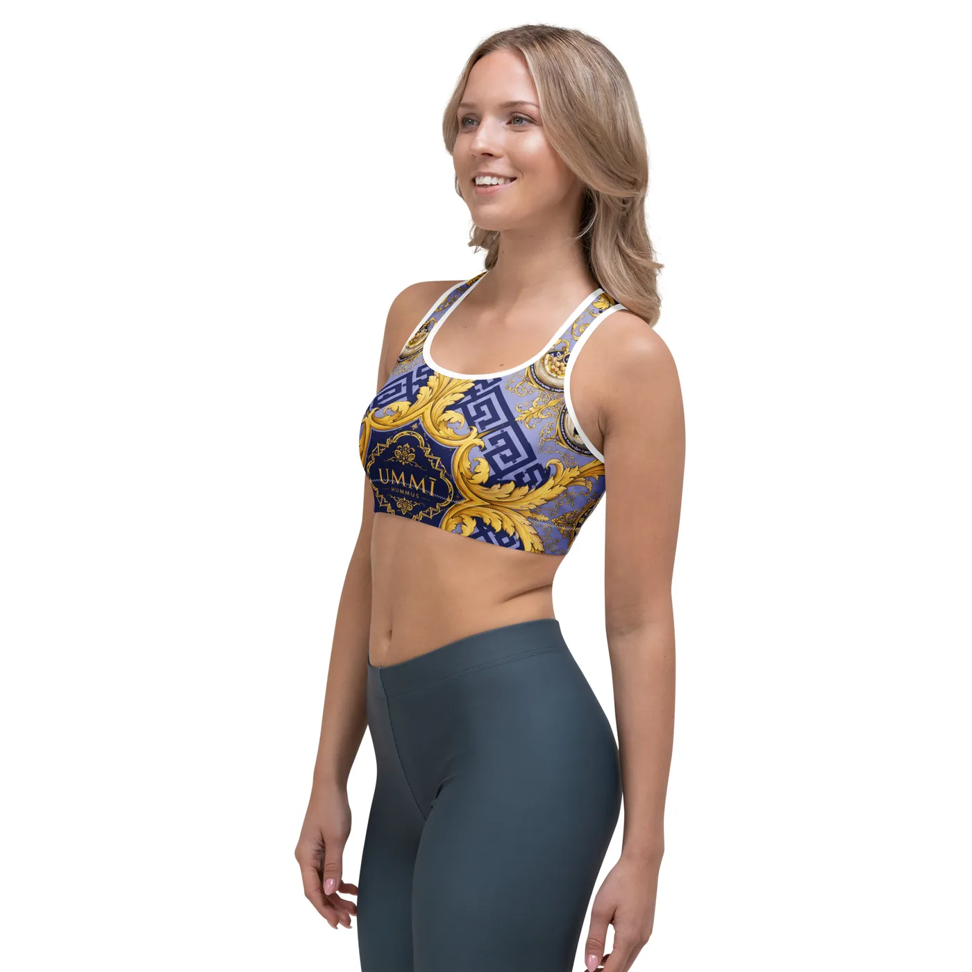 UMMĪ Imperial Baroque Sports Bra mockup 7