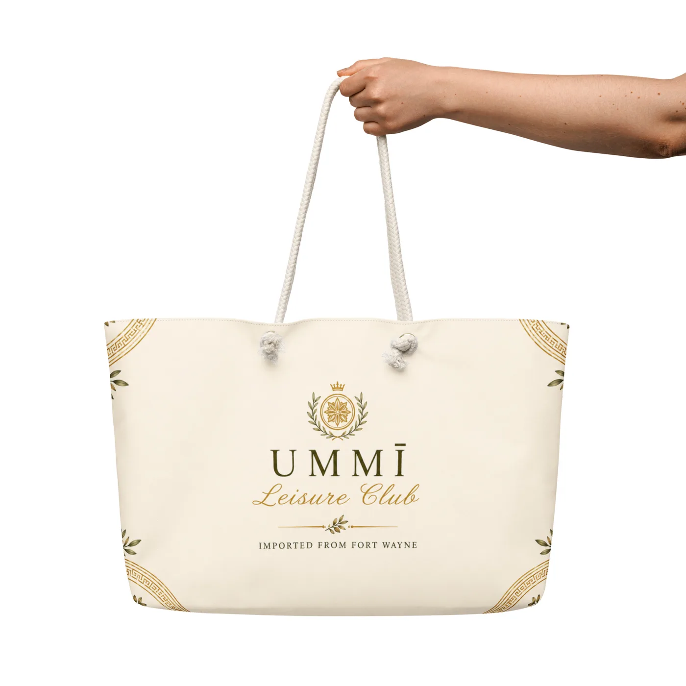 UMMĪ Leisure Club Ivory Weekender mockup 4