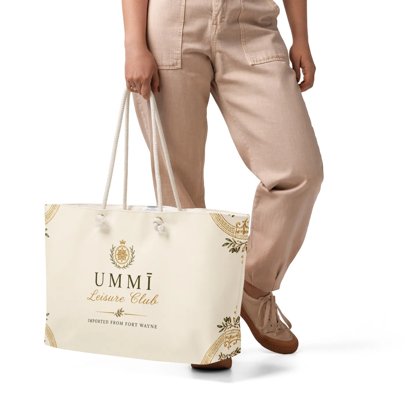 UMMĪ Leisure Club Ivory Weekender mockup 5