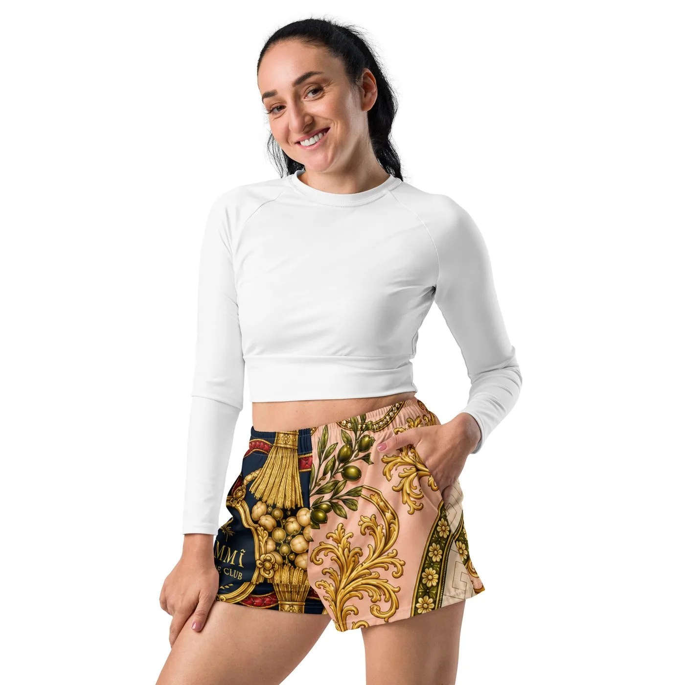 UMMĪ Split Souk Athletic Shorts mockup 1