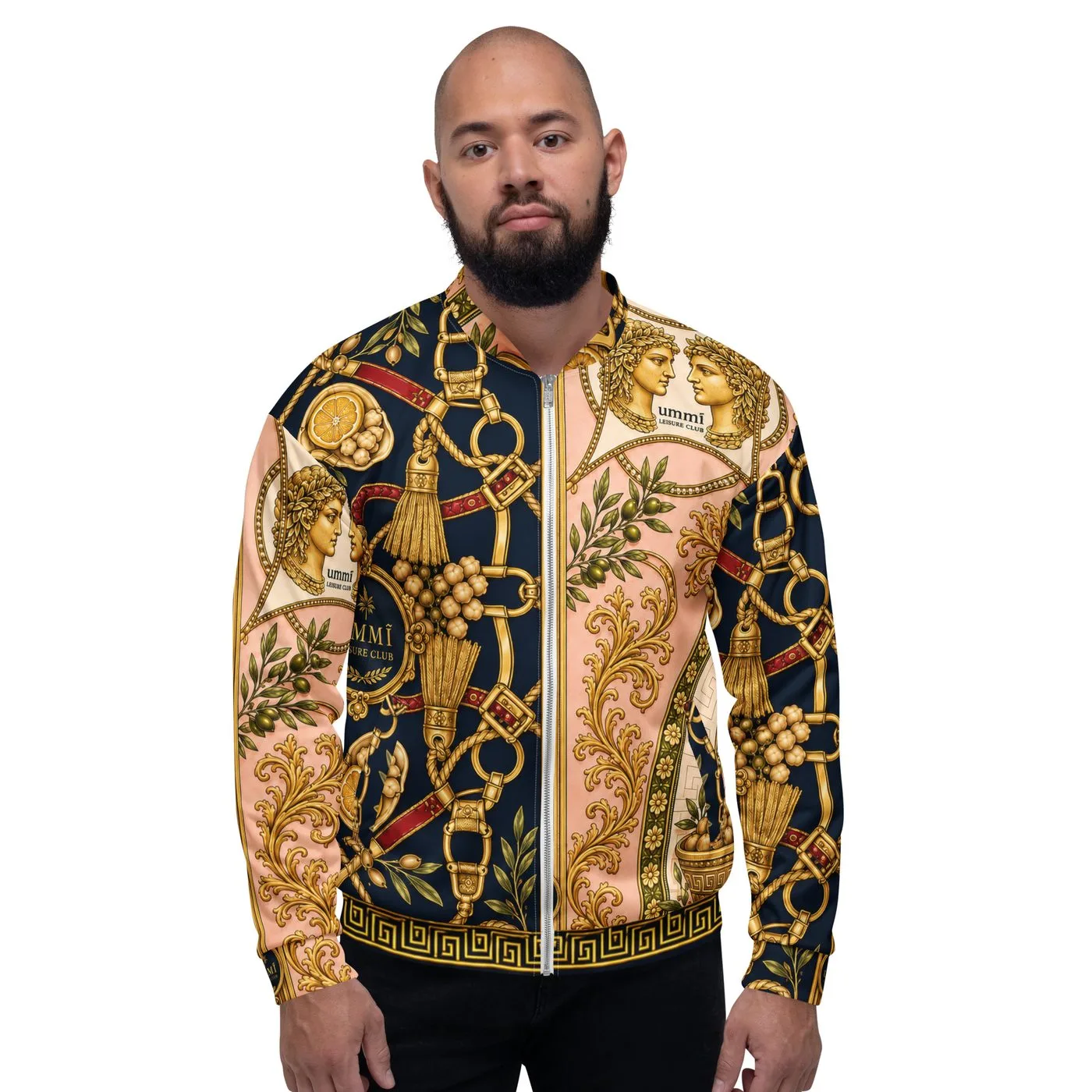 UMMĪ Split Souk Bomber Jacket mockup 2