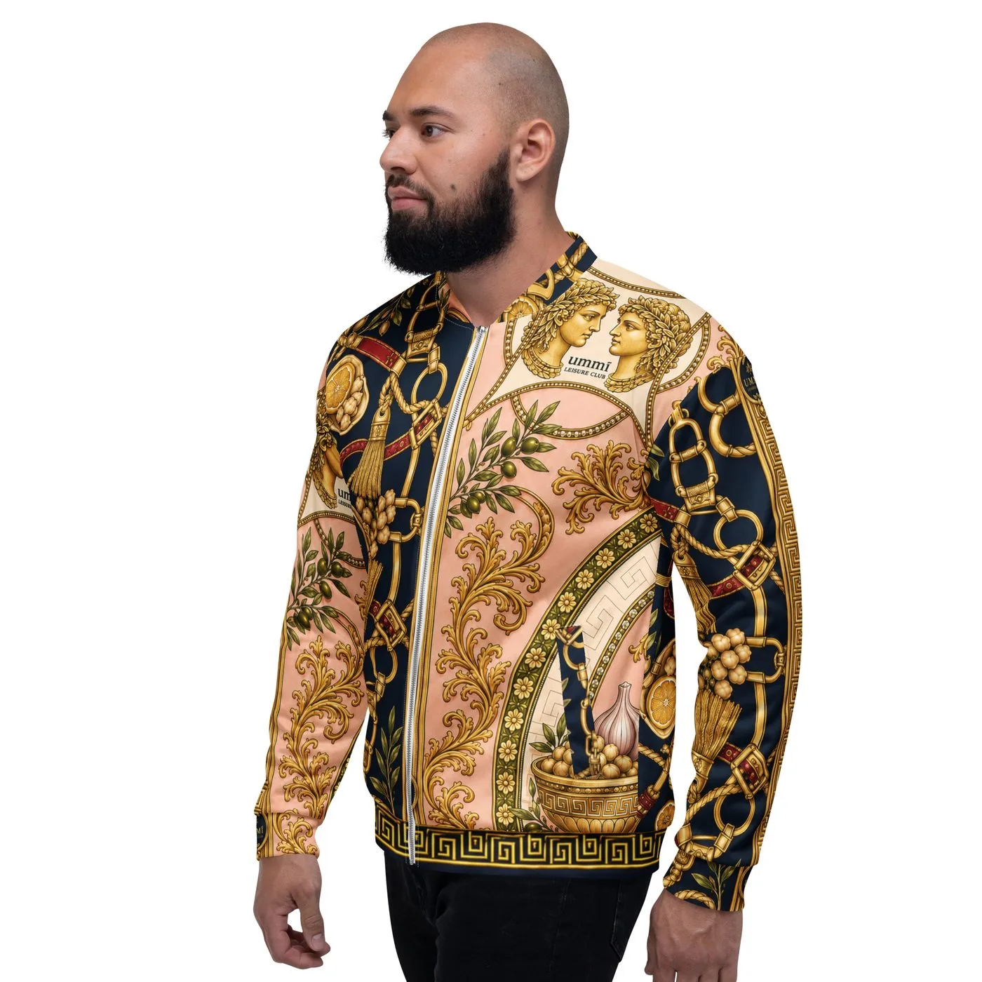 UMMĪ Split Souk Bomber Jacket mockup 7