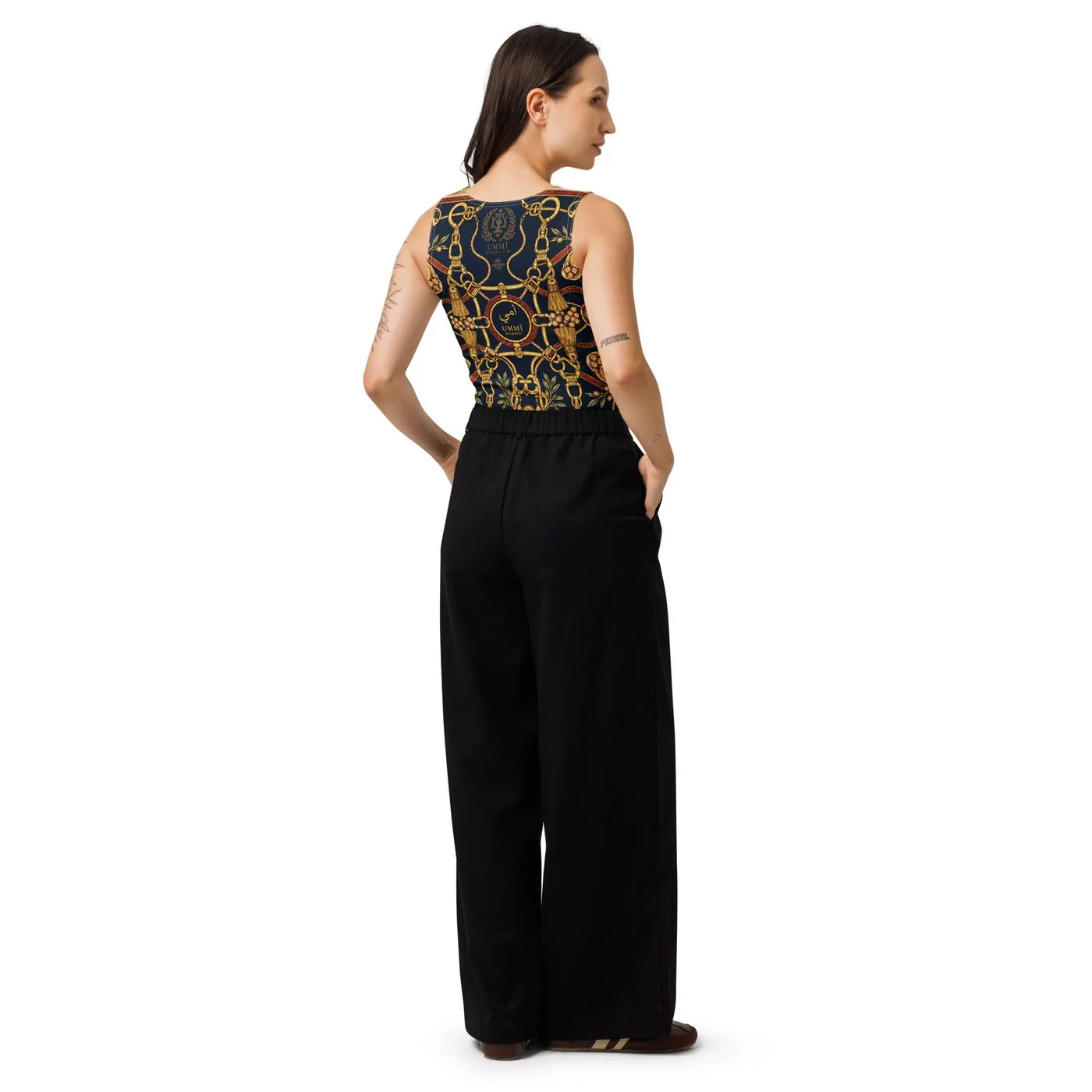 UMMĪ Split Souk Crop Top mockup 5