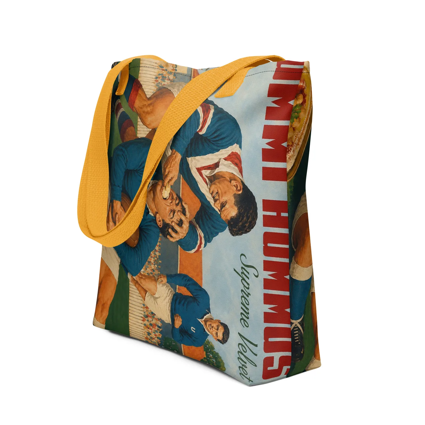 UMMĪ Supreme Velvet Hummus Tote mockup 1
