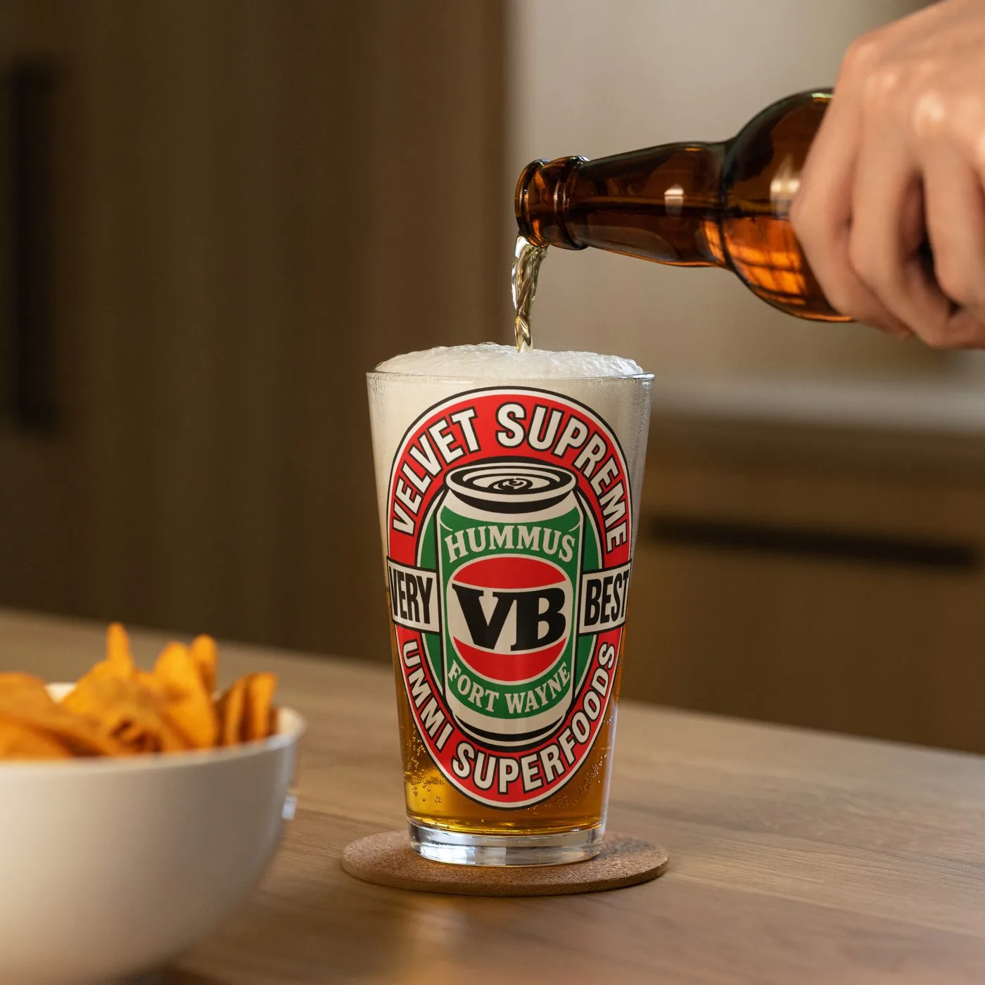 UMMĪ Velvet Supreme Pint Glass mockup 7