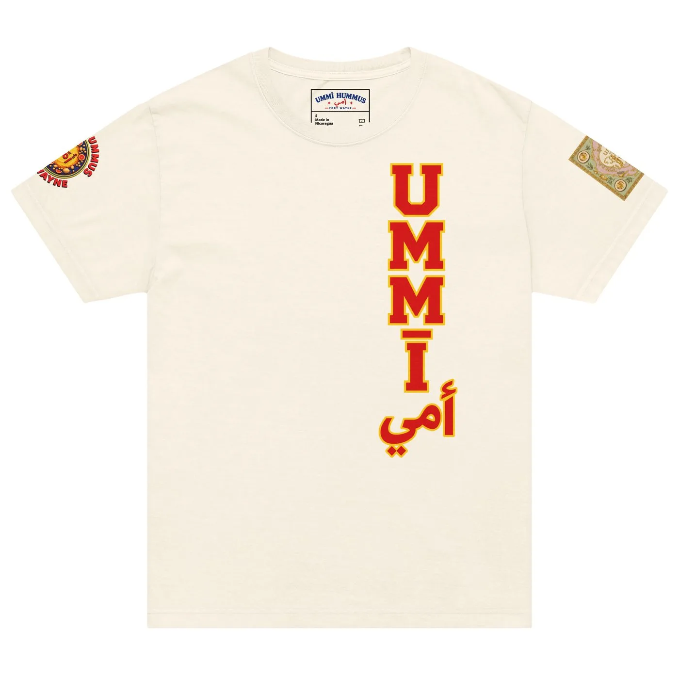 UMMĪ Supreme Velvet Rugby Oversized Tee mockup 1