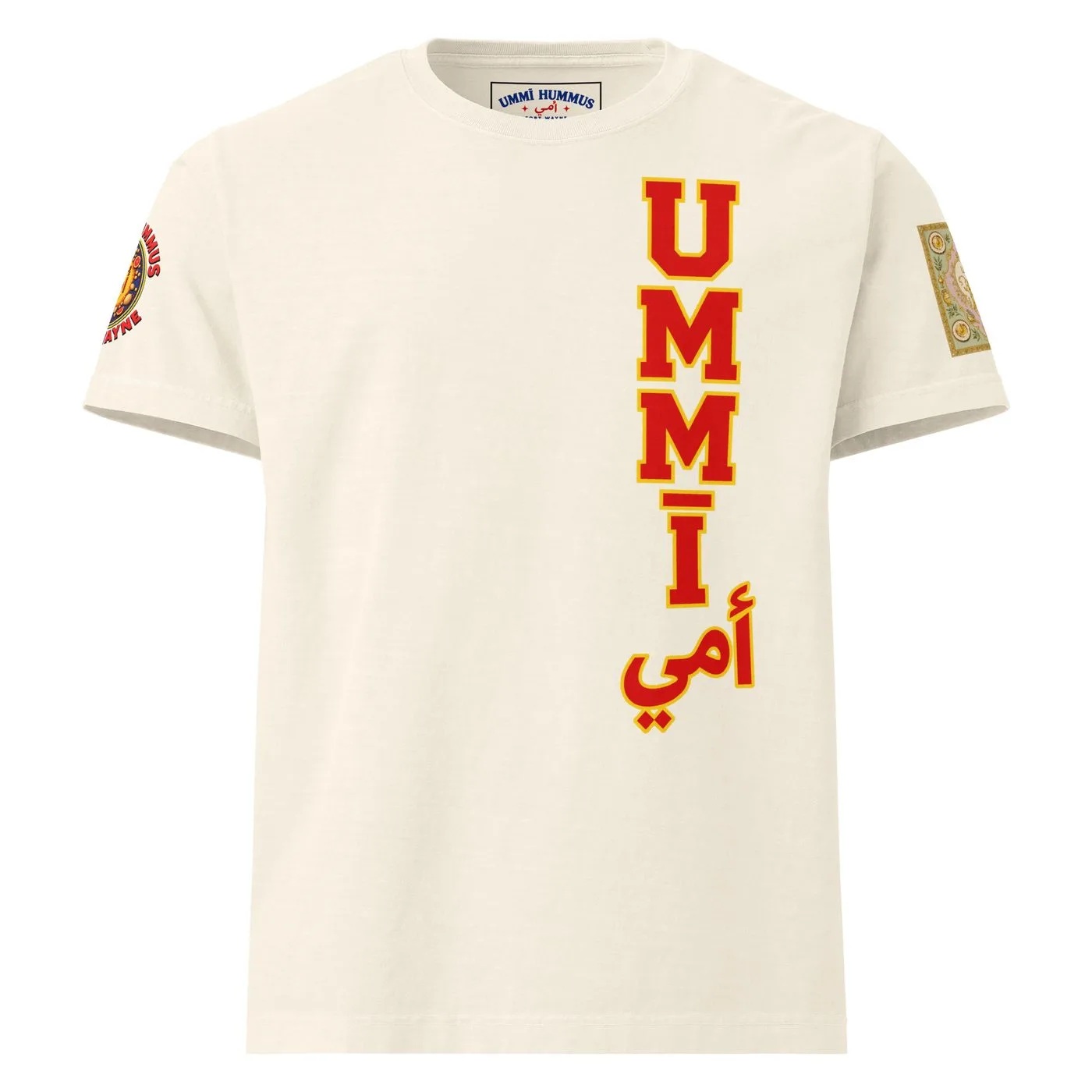 UMMĪ Supreme Velvet Rugby Oversized Tee mockup 3