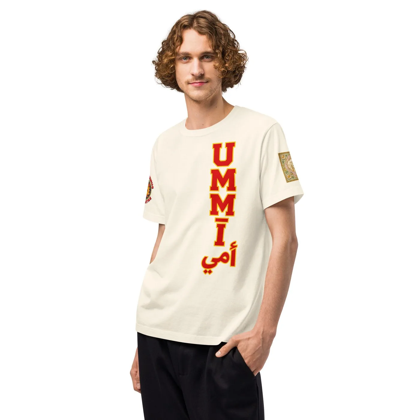 UMMĪ Supreme Velvet Rugby Oversized Tee mockup 5