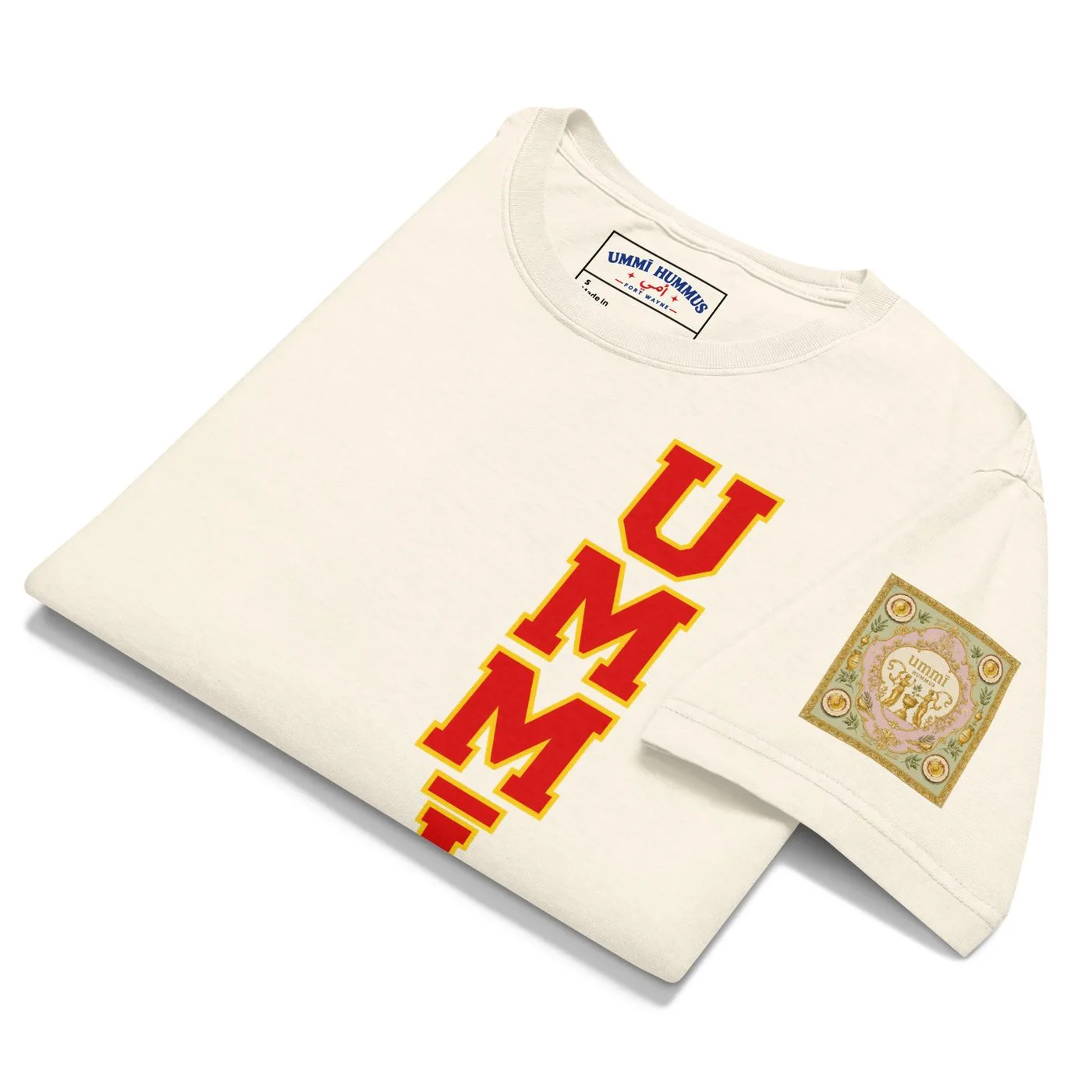 UMMĪ Supreme Velvet Rugby Oversized Tee mockup 7